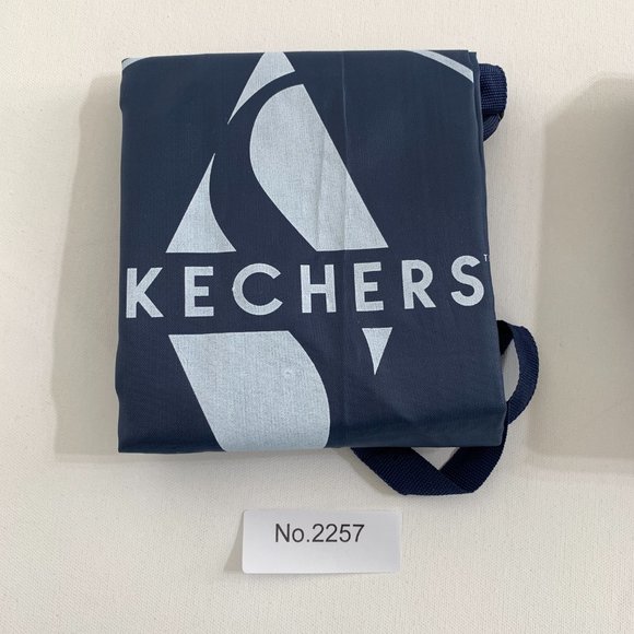 SKECHERS Brand New Unisex Drawstring Backpack Blue 100% Polyester Lightweight - Picture 13 of 14
